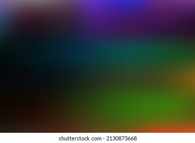 Multicolor oscuro, boquilla vectorial arcoiris y patrón colorido. Ilustración colorida de estilo borroso con gradiente. Plantilla totalmente nueva para su diseño.