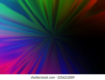 Dark Multicolor, Rainbow vector bokeh template. A completely new color illustration in a bokeh style. The background for your creative designs.