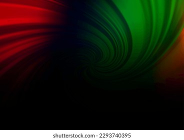 Multicolor oscuro, plantilla de bokeh vectorial Rainbow. Ilustración colorida en estilo abstracto con gradiente. El fondo para tus diseños creativos.