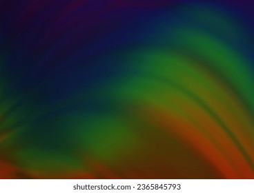 Dark Multicolor, Rainbow vector bokeh template. An elegant bright illustration with gradient. The blurred design can be used for your web site.