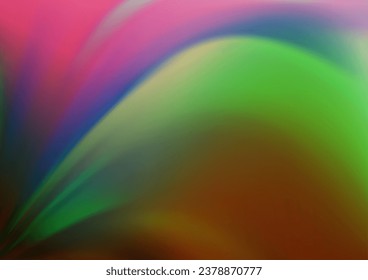 Dark Multicolor, Rainbow vector bokeh and colorful pattern. Colorful illustration in blurry style with gradient. Brand new style for your business design.