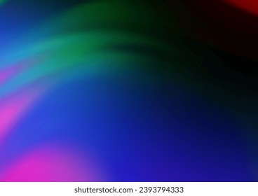 Dark Multicolor, Rainbow vector bokeh and colorful pattern. Colorful abstract illustration with gradient. Brand new style for your business design.