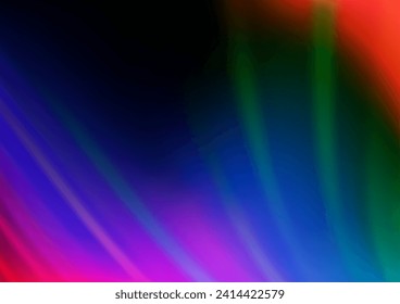 Dark Multicolor, Rainbow vector bokeh pattern. Colorful illustration in blurry style with gradient. The blurred design can be used for your web site.