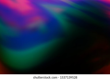 Dark Multicolor, Rainbow vector colorful abstract background. Glitter abstract illustration with gradient design. New style design for your brand book.