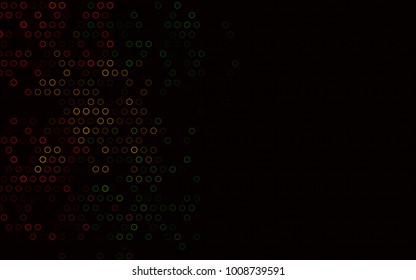 Dark Multicolor, Rainbow vector  cover with spots. Beautiful colored illustration with blurred circles in nature style. Completely new template for your brand book.