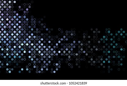 Dark Multicolor, Rainbow vector  cover with spots. Blurred bubbles on abstract background with colorful gradient. The pattern can be used for aqua ad, booklets.