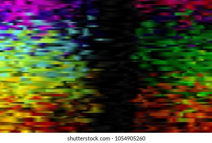 Dark Multicolor, Rainbow vector cover with long lines. Shining colored illustration with narrow lines. Best design for your ad, poster, banner.