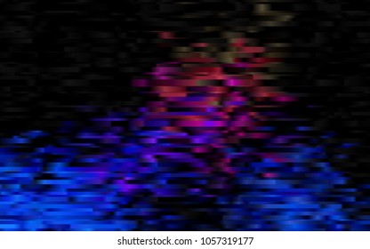 Dark Multicolor, Rainbow vector cover with long lines. Lines on blurred abstract background with gradient. The pattern can be used for busines ad, booklets, leaflets