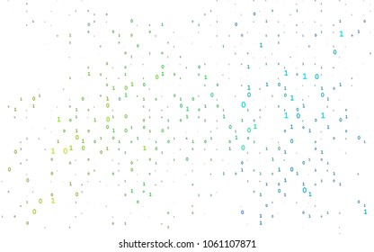 Dark Multicolor, Rainbow vector cover with mathematic symbols. Illustration with Numeral symbols on abstract template. Smart design for your business advert of university.