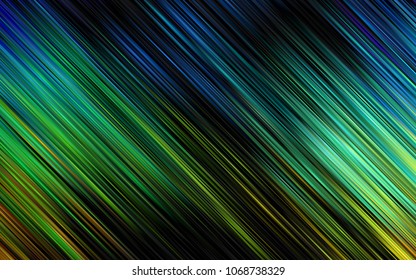 Dark Multicolor, Rainbow vector cover with long lines. Decorative shining illustration with lines on abstract template. Best design for your ad, poster, banner.