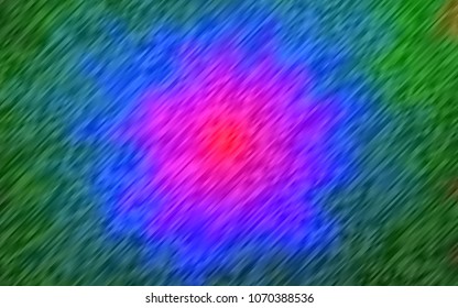 Dark Multicolor, Rainbow vector cover with long lines. Lines on blurred abstract background with gradient. The pattern can be used as ads, poster, banner for commercial.