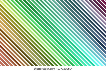 Dark Multicolor, Rainbow vector cover with long lines. Decorative shining illustration with lines on abstract template. The pattern can be used as ads, poster, banner for commercial.