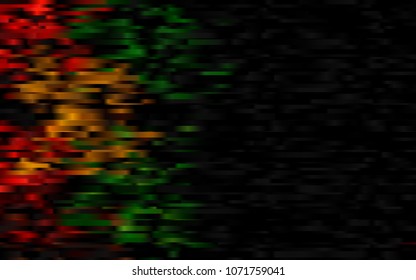 Dark Multicolor, Rainbow vector cover with long lines. Blurred decorative design in simple style with lines. The template can be used as a background.