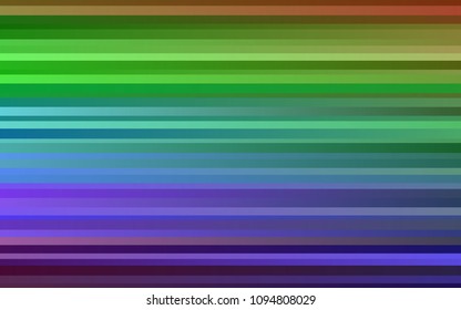 Dark Multicolor, Rainbow vector cover with long lines. Modern geometrical abstract illustration with staves. The pattern can be used for busines ad, booklets, leaflets