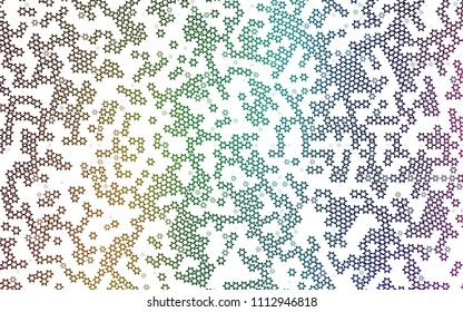Dark Multicolor, Rainbow vector cover with small and big stars. Modern geometrical abstract illustration with stars. The pattern can be used for new year ad, booklets.