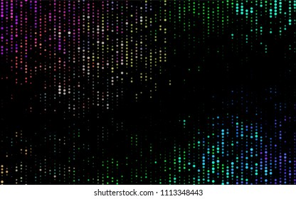 Dark Multicolor, Rainbow vector  cover with spots. Abstract illustration with colored bubbles in nature style. New design for ad, poster, banner of your website.