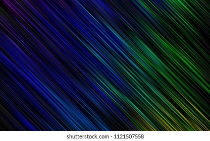 Dark Multicolor, Rainbow vector cover with long lines. Shining colored illustration with narrow lines. Smart design for your business advert.