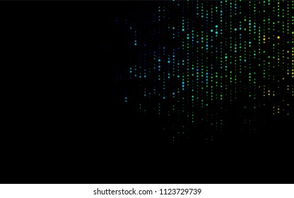 Dark Multicolor, Rainbow vector  cover with spots. Blurred bubbles on abstract background with colorful gradient. Beautiful design for your business natural advert.