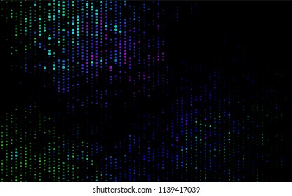 Dark Multicolor, Rainbow vector  cover with spots. Beautiful colored illustration with blurred circles in nature style. Completely new template for your brand book.