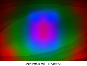 Dark Multicolor, Rainbow vector cover with long lines. Modern geometrical abstract illustration with staves. The pattern can be used for websites.