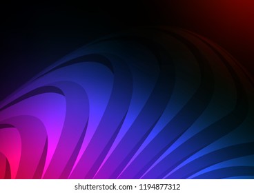 Dark Multicolor, Rainbow vector cover with long lines. Blurred decorative design in simple style with lines. The template can be used as a background.