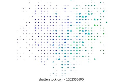 Dark Multicolor, Rainbow vector cover in polygonal style. Glitter abstract illustration with triangular shapes. Pattern for commercials.