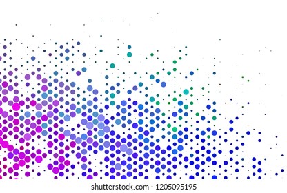 Dark Multicolor, Rainbow vector cover with circles. Illustration with set of shining colorful abstract circles. Pattern for beautiful websites.
