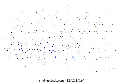 Dark Multicolor, Rainbow vector cover in polygonal style. Abstract gradient illustration with rectangles. Smart design for your business advert.