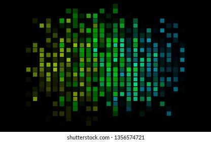 Dark Multicolor, Rainbow vector cover in polygonal style. Rectangles on abstract background with colorful gradient. Pattern can be used for websites.