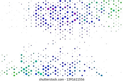 Dark Multicolor, Rainbow vector cover with circles. Abstract illustration with colored bubbles in nature style. Pattern for beautiful websites.