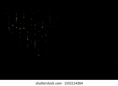 Dark Multicolor, Rainbow vector cover with polygonal style. Beautiful illustration with rectangles and squares. Pattern for commercials.
