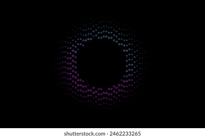 Dark Multicolor, Rainbow vector cover with spots. Abstract illustration with colored bubbles in nature style. Design for business adverts.