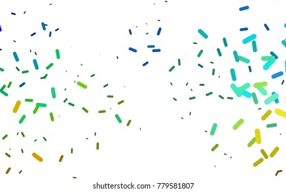 Dark Multicolor, Rainbow vector cover with rounded stripes. Modern geometrical abstract illustration with staves. Smart design for your business advert.