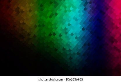 Dark Multicolor, Rainbow vector crooked abstract pattern. Geometric illustration in Origami style with gradient.  A completely new design for your business.