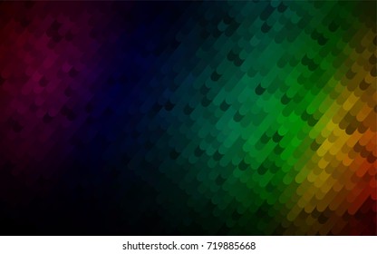Dark Multicolor, Rainbow vector crooked abstract pattern. Geometric illustration in Origami style with gradient.  A new texture for your design.