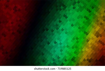 Dark Multicolor, Rainbow vector curved template. Shining crooked illustration in a brand-new style. Brand-new style for your business design.