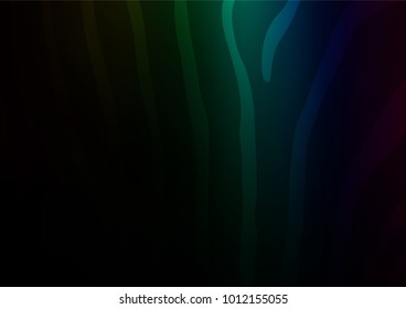 Dark Multicolor, Rainbow vector doodle blurred template. Colorful illustration in abstract style with doodles and Zen tangles. The completely new template can be used for your brand book.