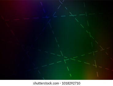 Dark Multicolor, Rainbow vector doodle blurred texture. Creative illustration in blurred style with doodles and Zen tangles. Hand painted design for web, leaflet, textile.