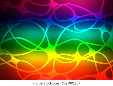 Dark Multicolor, Rainbow vector doodle blurred texture. Creative illustration in blurred style with doodles and Zen tangles. Brand-new design for your business.