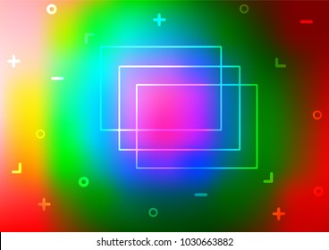 Dark Multicolor, Rainbow vector doodle blurred pattern. Creative illustration in blurred style with doodles and Zen tangles. A completely new design for your business.