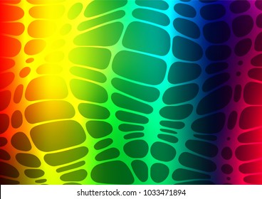 Dark Multicolor, Rainbow vector doodle blurred template. Ethnic elegant natural pattern with gradient. The elegant pattern can be used as a part of a brand book.