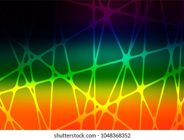 Dark Multicolor, Rainbow vector doodle blurred pattern. Modern geometrical abstract illustration with doodles. Brand-new design for your business.