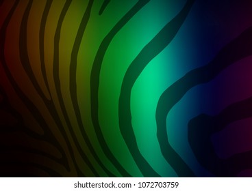 Dark Multicolor, Rainbow vector doodle blurred template. Shining colored illustration with doodles in Zen tangle style. The doodle design can be used for your web site.