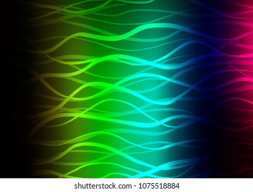 Dark Multicolor, Rainbow vector doodle blurred template. Sketchy hand drawn doodles on blurred background. Hand painted design for web, leaflet, textile.