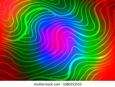 Dark Multicolor, Rainbow vector doodle blurred background. A completely new color illustration in doodle style. A completely new template for your business design.