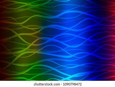 Dark Multicolor, Rainbow vector doodle blurred background. Sketchy hand drawn doodles on blurred background. The completely new template can be used for your brand book.
