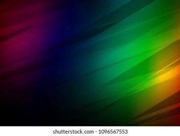 Dark Multicolor, Rainbow vector doodle blurred texture. Colorful abstract illustration with lines in Asian style. The completely new template can be used for your brand book.