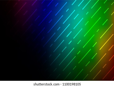 Dark Multicolor, Rainbow vector doodle blurred pattern. Doodles on blurred abstract background with gradient. Brand-new design for your business.