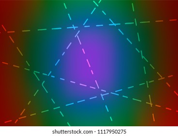 Dark Multicolor, Rainbow vector doodle blurred texture. Glitter abstract illustration with doodles and Zen tangles. Brand-new style for your business design.