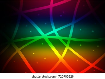 Dark Multicolor, Rainbow vector doodle blurred texture. Shining colored illustration with doodles in Zen tangle style. The textured pattern can be used for website.
